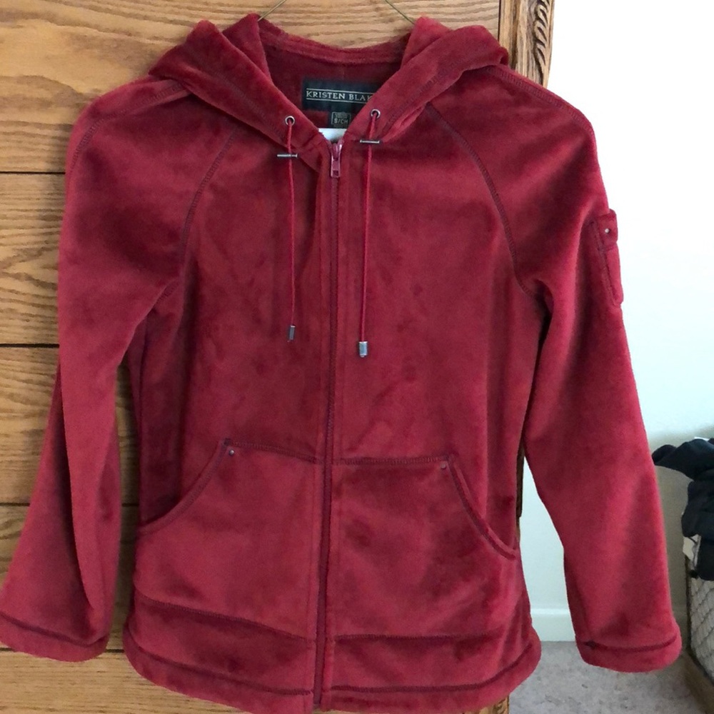 Red plush super soft Jacket